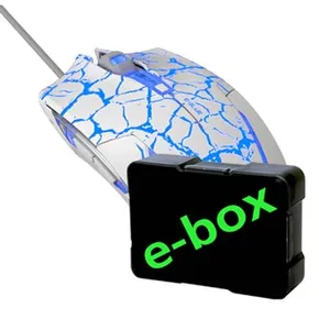 E-blue Mysz Cobra, 2500DPI, optyczna, 6kl., przewodowa USB, biało-niebieska, do gry, e-box